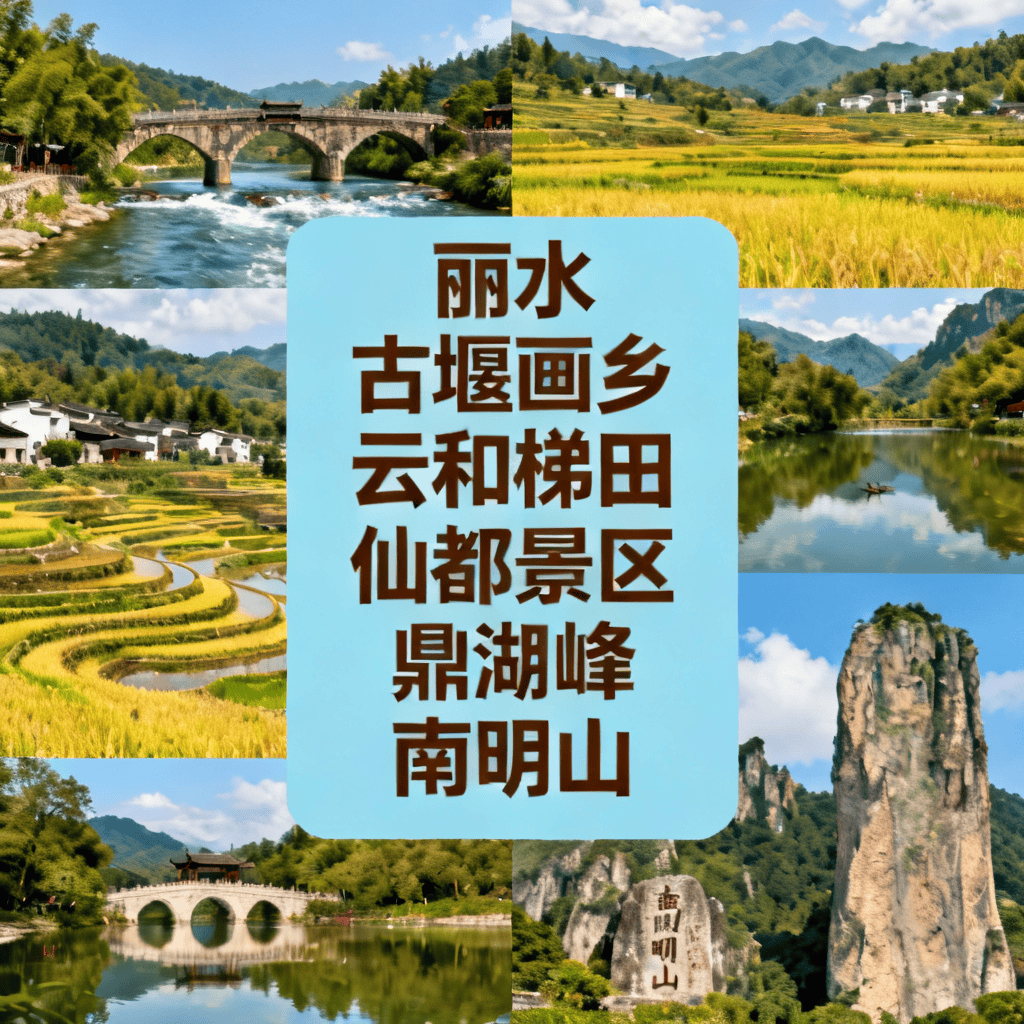 国庆发班-丽水深度游四日1099元『三晚四钻和隐酒店』云雾缥缈『缙云仙都』&如梦如幻『云和梯田』&船游瓯江『古堰画乡』