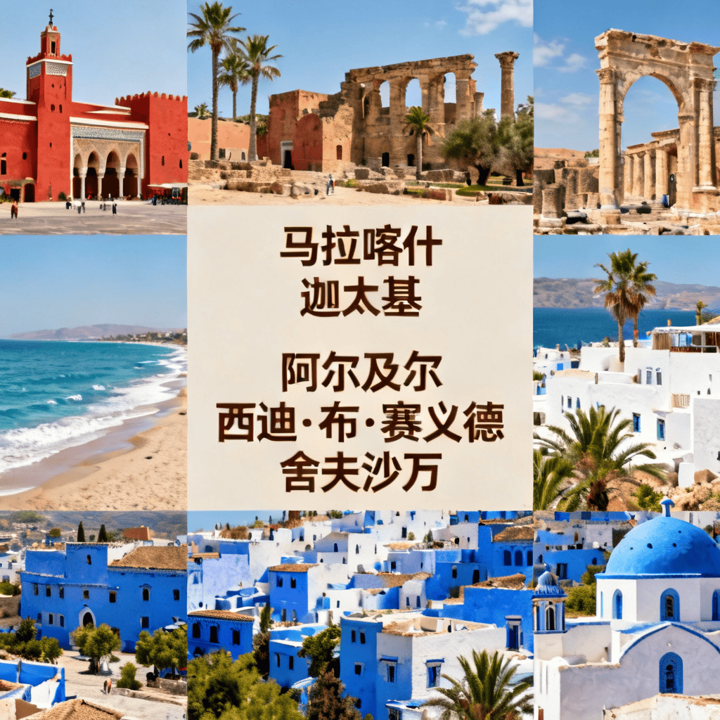埃及航空北京起止北非突尼斯摩洛哥阿尔及利亚18天 一价全含0购物 览15项世遗双蓝白小镇