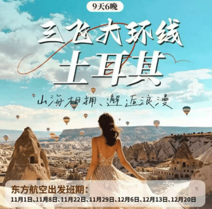 【真纯玩0自费】土耳其三飞9天 免签上海直飞赠海峡游船+老皇宫游览
