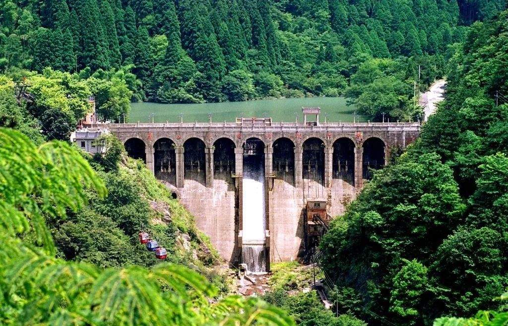庐山电站大坝摄影图__风景名胜_自然景观_摄影图库_昵图网
