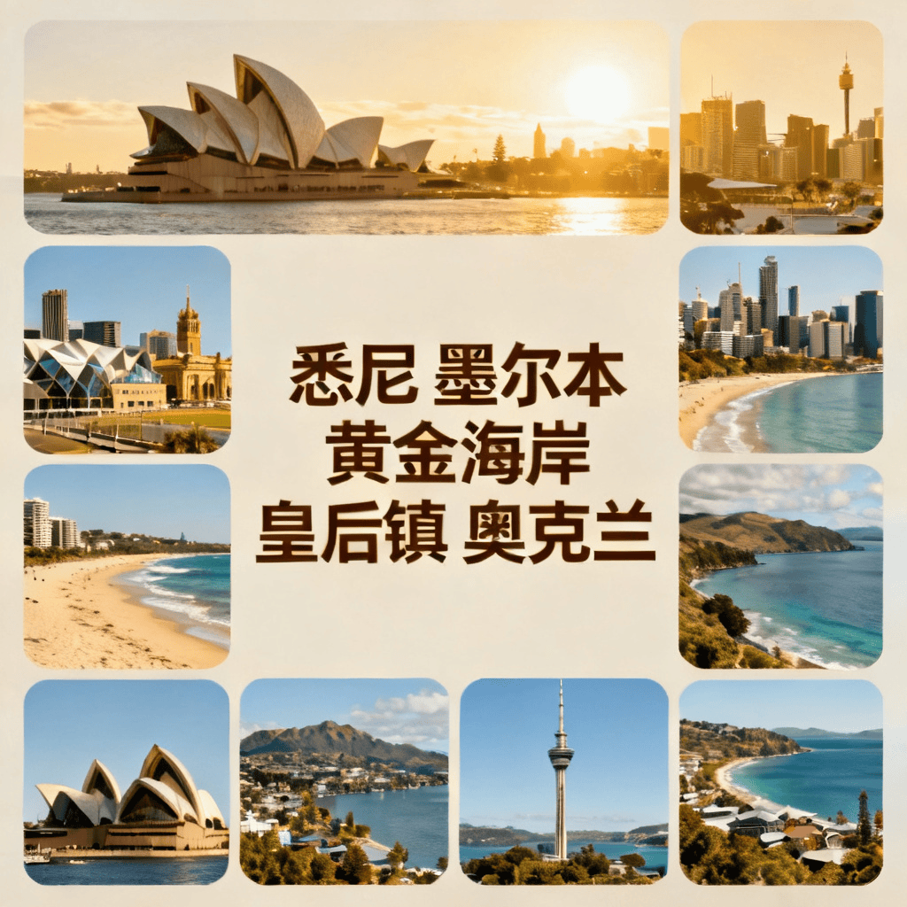 澳新双飞17日游，悉尼墨尔本皇后镇凯恩斯，大堡礁霍比特村大洋路，4钻品质住宿~