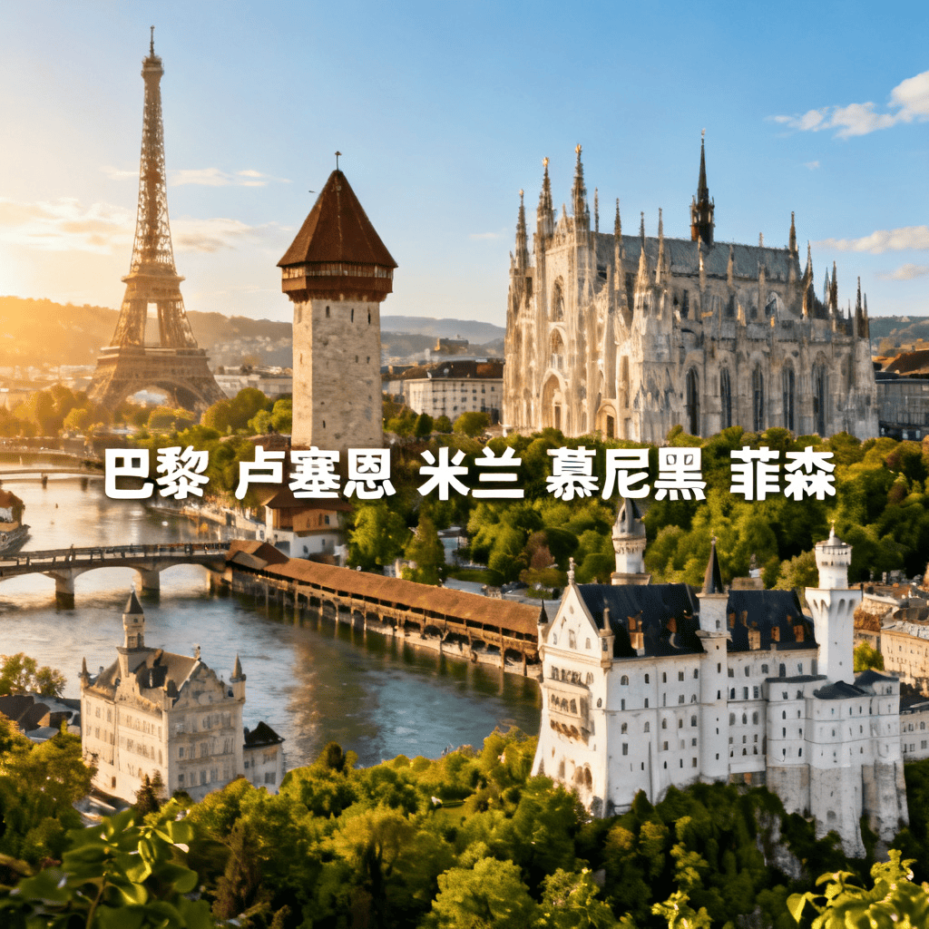 德法意瑞12天双飞游，巴黎卢浮宫/威尼斯贡多拉/新天鹅堡/少女峰，中文领队四星住宿含特色餐~