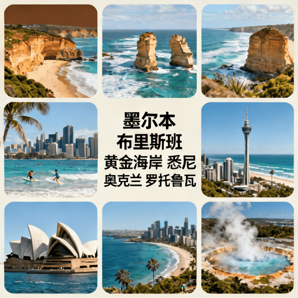 澳新六城12日双飞，悉尼墨尔本奥克兰罗托鲁瓦，含袋鼠肉/萤火虫洞/直升机全体验