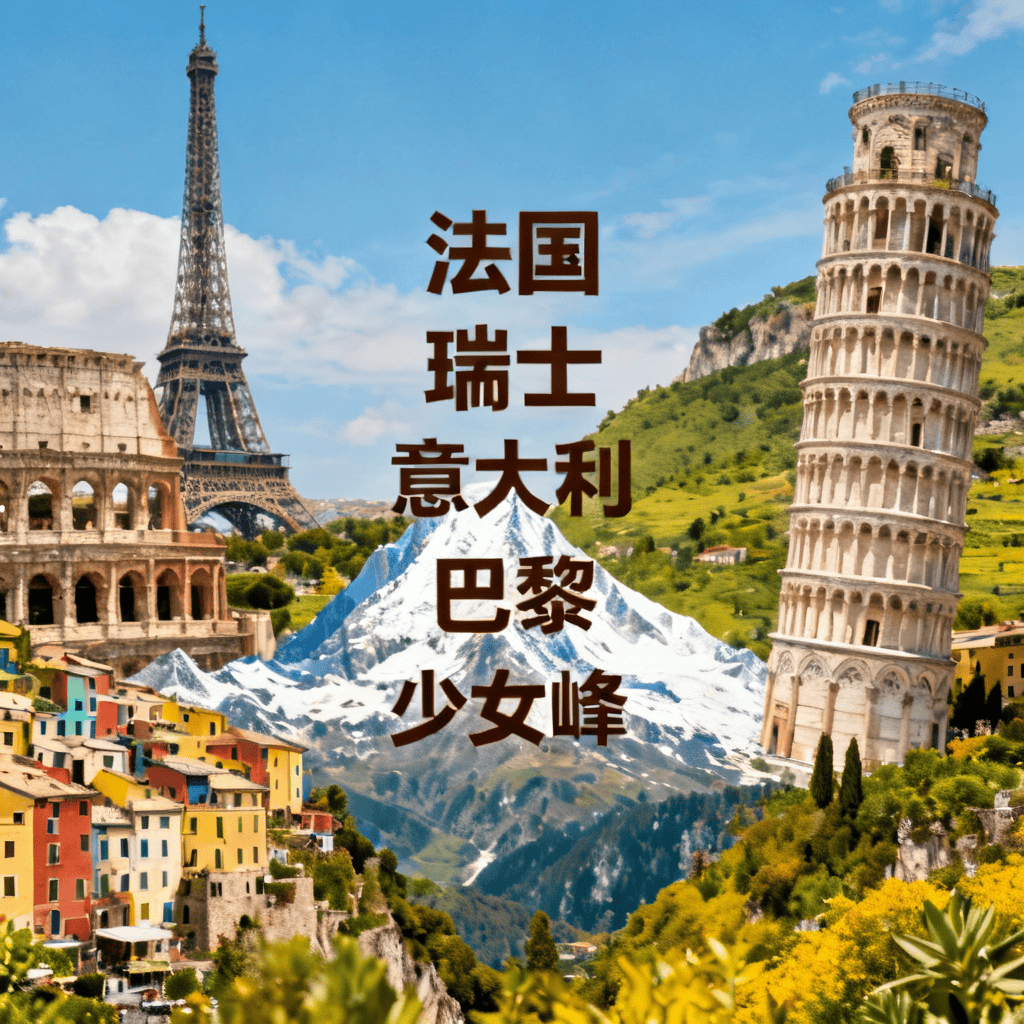 法瑞意3国双飞12日 登欧洲之巅少女峰/埃菲尔铁塔 乘金色山口列车 含全餐畅玩五渔村双宫深度游