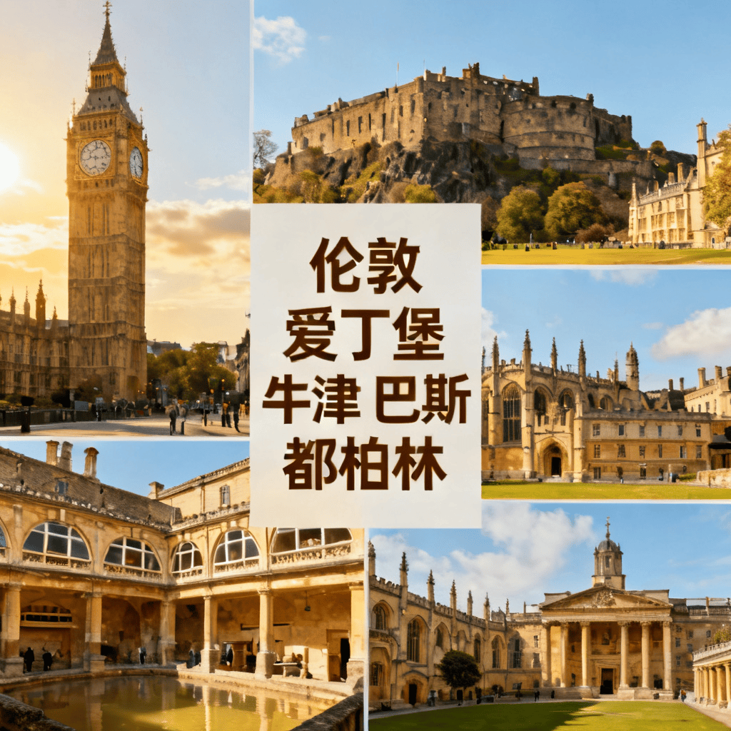 伦敦爱丁堡牛津剑桥+巨人堤16日双飞，温莎城堡/大英博物馆/尼斯湖经典景点，3-4星品质住宿~