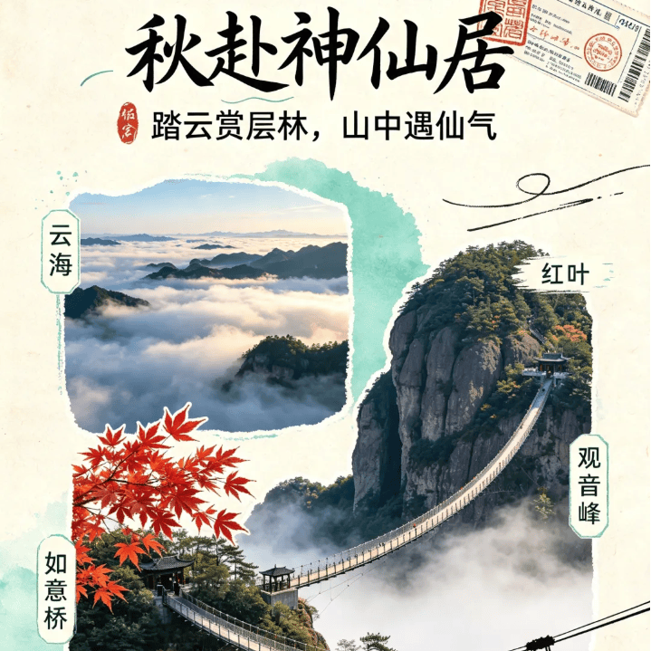 跟团游【599元/人秋赴神仙居轻奢酒店纯玩汽车5天4晚】-送神仙居门票-含4早6正-4晚轻奢酒店-免费棋牌