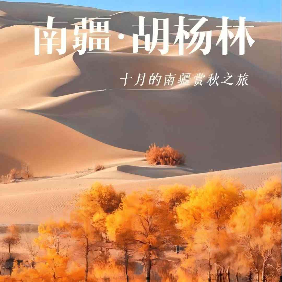 2026【金秋南疆1+1】库进喀出双飞10日|纯玩14人封顶|全程9晚4钻酒店